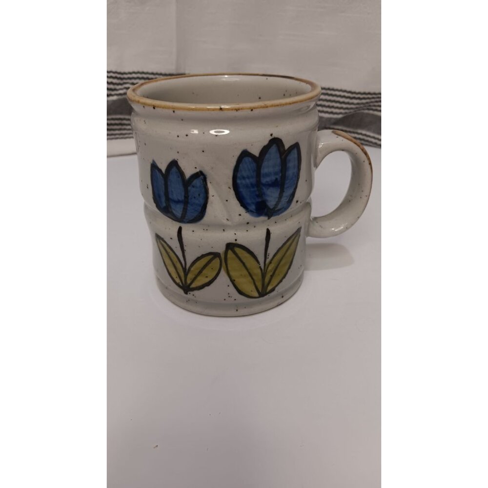 Otagiri Speckled Floral Classic Country Cottage Tulip Coffe Tea Replacement Mug